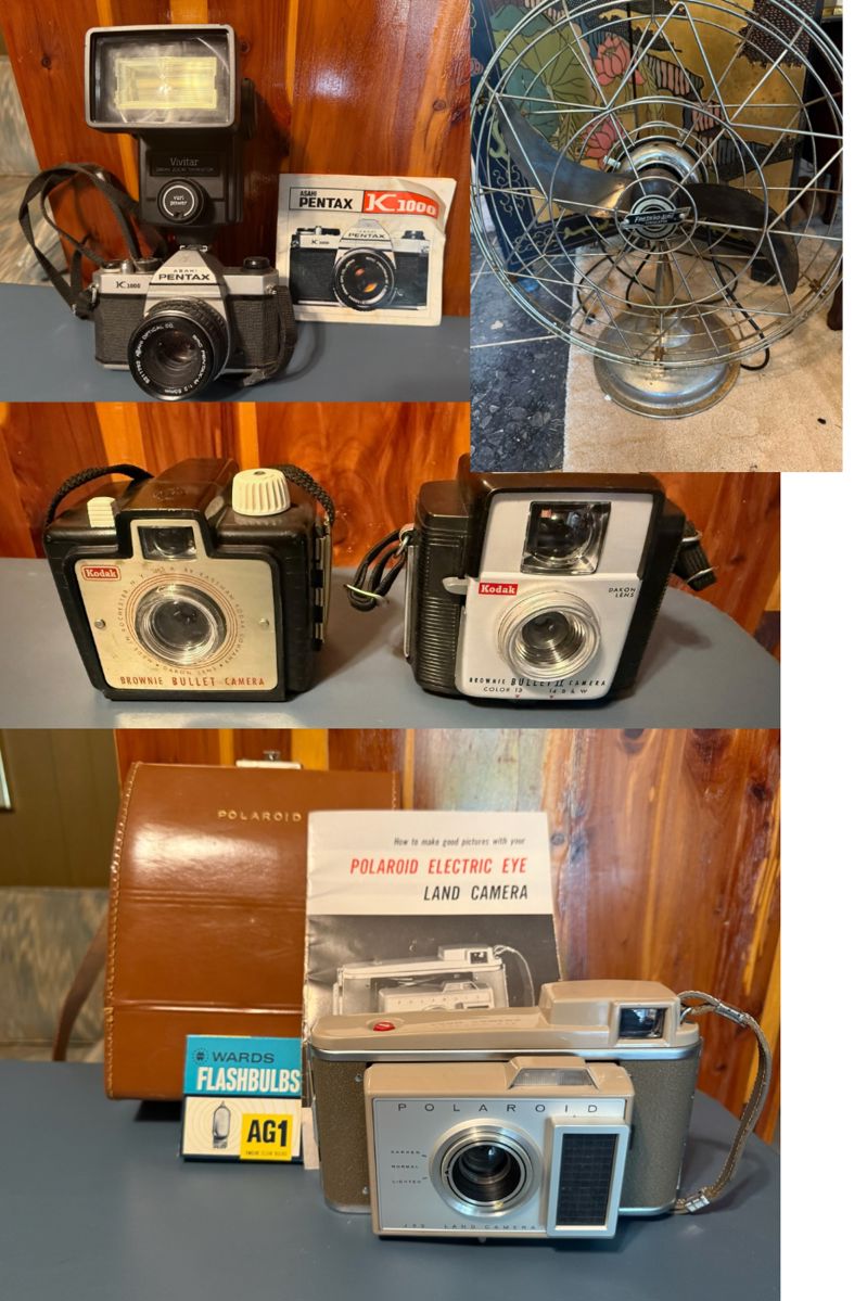 Kodak, Pentax, Polaroid cameras