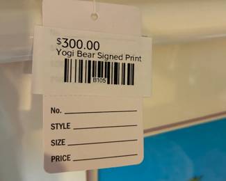 Yogi Bear Signed Print