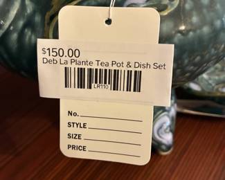 Deb La Plante Tea Pot & Dish Set