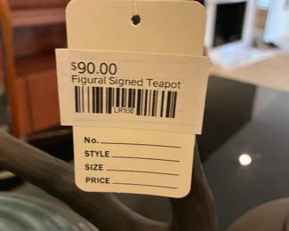Figural Signed Teapot