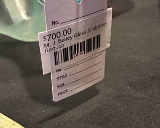 M.J Bailey Glass Sculpture