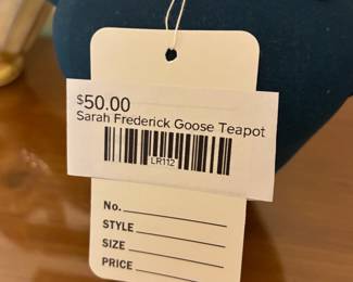 Sarah Frederick Goose Teapot