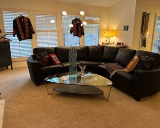 BDI Avion Modern Glass Top Table