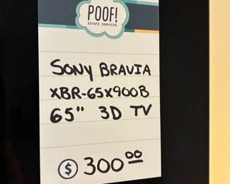 Sony Bravia XBR-65X900B 65