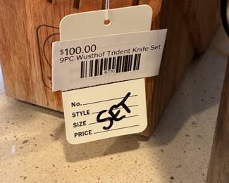 9PC Wusthof Trident Knife Set