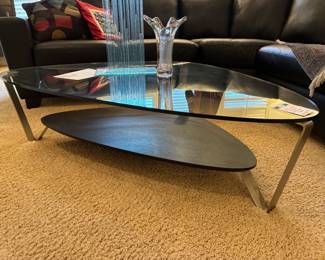 BDI Avion Modern Glass Top Table