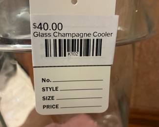 Glass Champagne Cooler