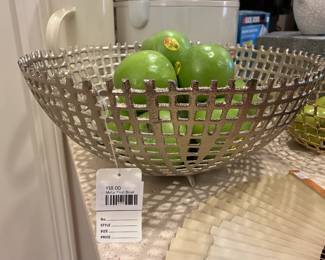 Metal Fruit Bowl