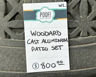 Woodard Cast Aluminum Patio Set