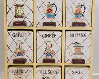 vintage spice rack