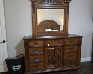 Dresser with mirror
