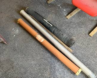 Lot of antique & very vintage fishing rods… let’s open the ones I could get open…