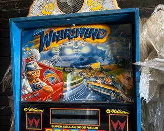 Complete Whirlwind pinball machine with top fan… again, I have not been able to test this yet but I will let you guys know as soon as I get power to it it seems that being possible.