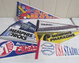 Vintage Sports Pennants 