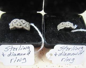 Sterling & Diamond Rings