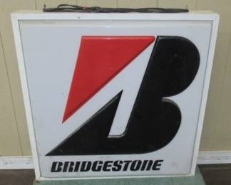 Bridgestone Tires Double Sided Lighted Sign