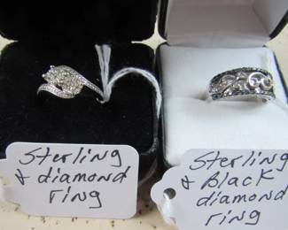 Sterling & Diamond Rings