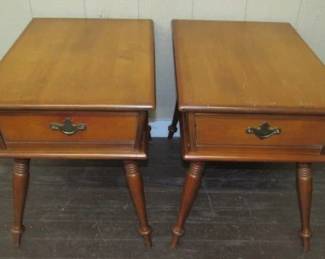 Vintage Maple Lamp Tables