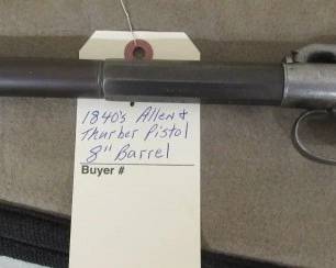 1840's Allen & Thurber Pistol w/8" Barrel