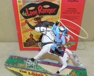 Lone Ranger Windup Tin Toy