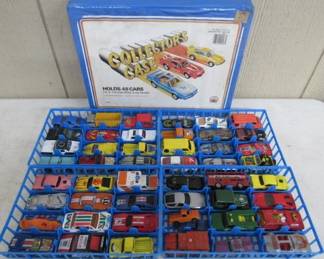 Collectors Car Case w/Lots of Cars & Trucks