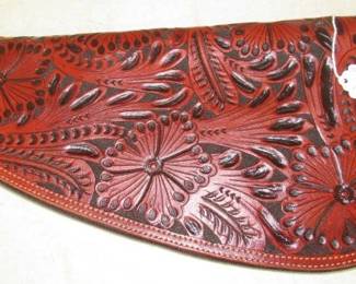 Hand Tooled Leather Pistol Case