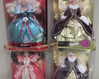 1990's Holiday Barbie Dolls