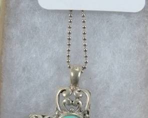 Sterling & Turquoise Cross Necklace