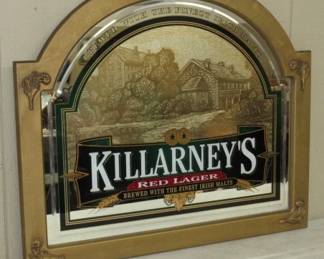 Killarney's Red Lager Mirror Sign