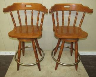 Vintage Maple Bar Stools