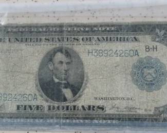 1914 $5.00 Federal Reserve Note
