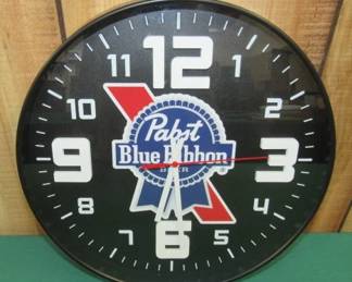 Pabst Blue Ribbon Beer Clock