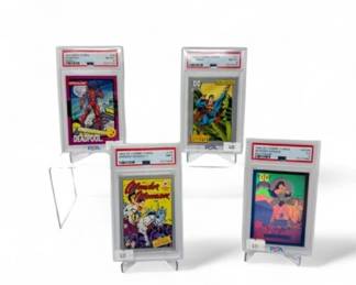 104 1992PSAGradedCardsDeadpoolSupermanWonderWomanHologram