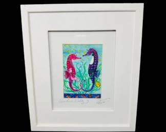 37 JoannaCarolanSeahorseWaltzFramedArtPrintKauaiArtist