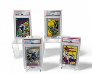 105 1992PSAGradedCardsSupermanSpiderManWonderWomanMore
