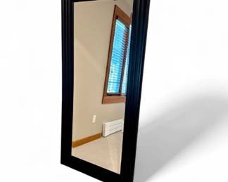 15 LargeRectangularBlackFramedFloorMirror