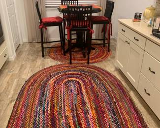 High top kitchen set and beautiful rugs