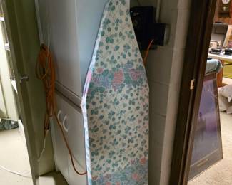 Vintage metal ironing board.
