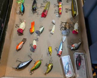 Vintage fishing equipment and lures!
