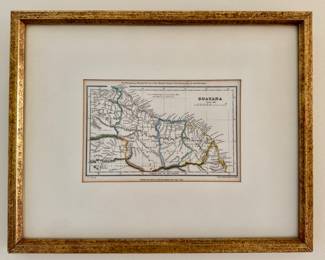 Framed Guayana Map