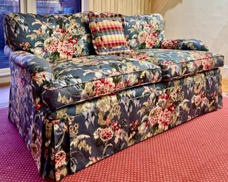 (2) Upholstered Down Loveseats