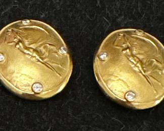 18K Seidngang Athena Earrings