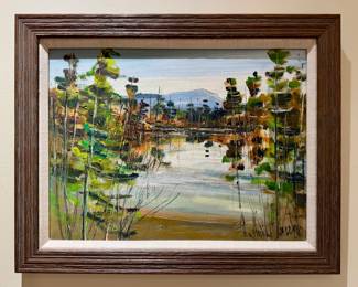 Landscape Oil on Board, Signed