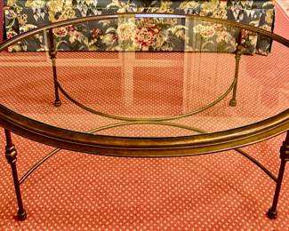Brass & Glass Coffee Table