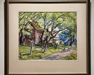 Watercolor, Signed (Wilfrid) Flood  