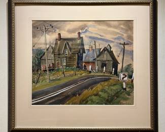 Watercolor, Signed (Wilfrid) Flood  