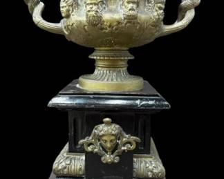 Antique 19th Century Warwick Grand Tour Bronze Vase