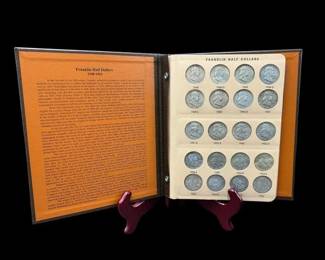 Franklin Half Dollar Book Set 1948-1963, Denver & San Francisco Mints 90% Silver