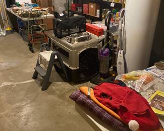 Dog kennel and supplies