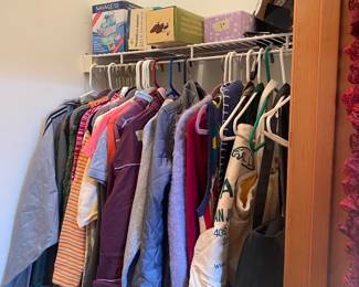 Ladies Clothing, jackets, misc. hand bags